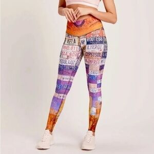 New NIYAMA SOL ZZYZX Barefoot Leggings License Plates XS